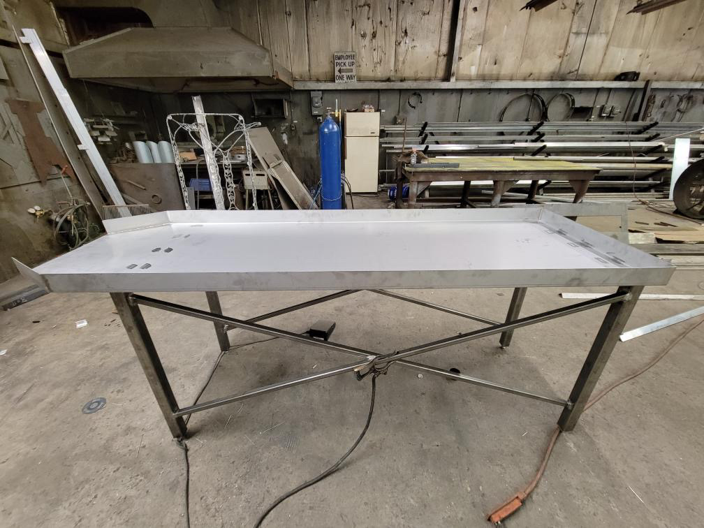 Custom Stainless Steel Butcher Table
